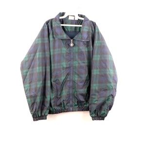 Vintage 90s Streetwear Plaid Windbreaker Jacket